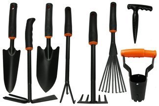 Zestaw 8 poręcznych narzędzi ogrodniczych DE LUXE