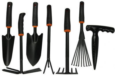 Zestaw 7 poręcznych narzędzi ogrodniczych DE LUXE ZND10R